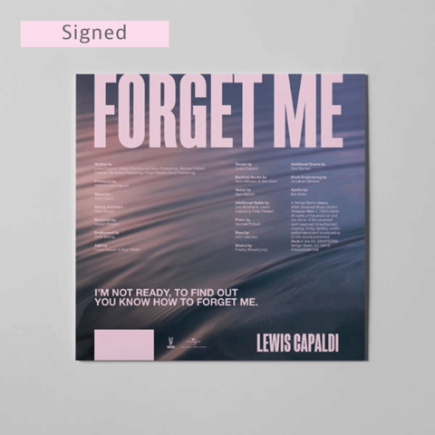 Forget Me von Lewis Capaldi - Signed Limited Edition White Label CD Single jetzt im Lewis Capaldi Store