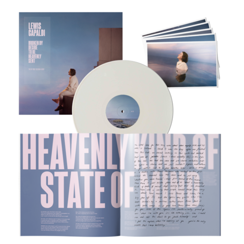 Broken By Desire To Be Heavenly Sent by Lewis Capaldi - Limited Edition White LP Collectors Set - shop now at Lewis Capaldi store