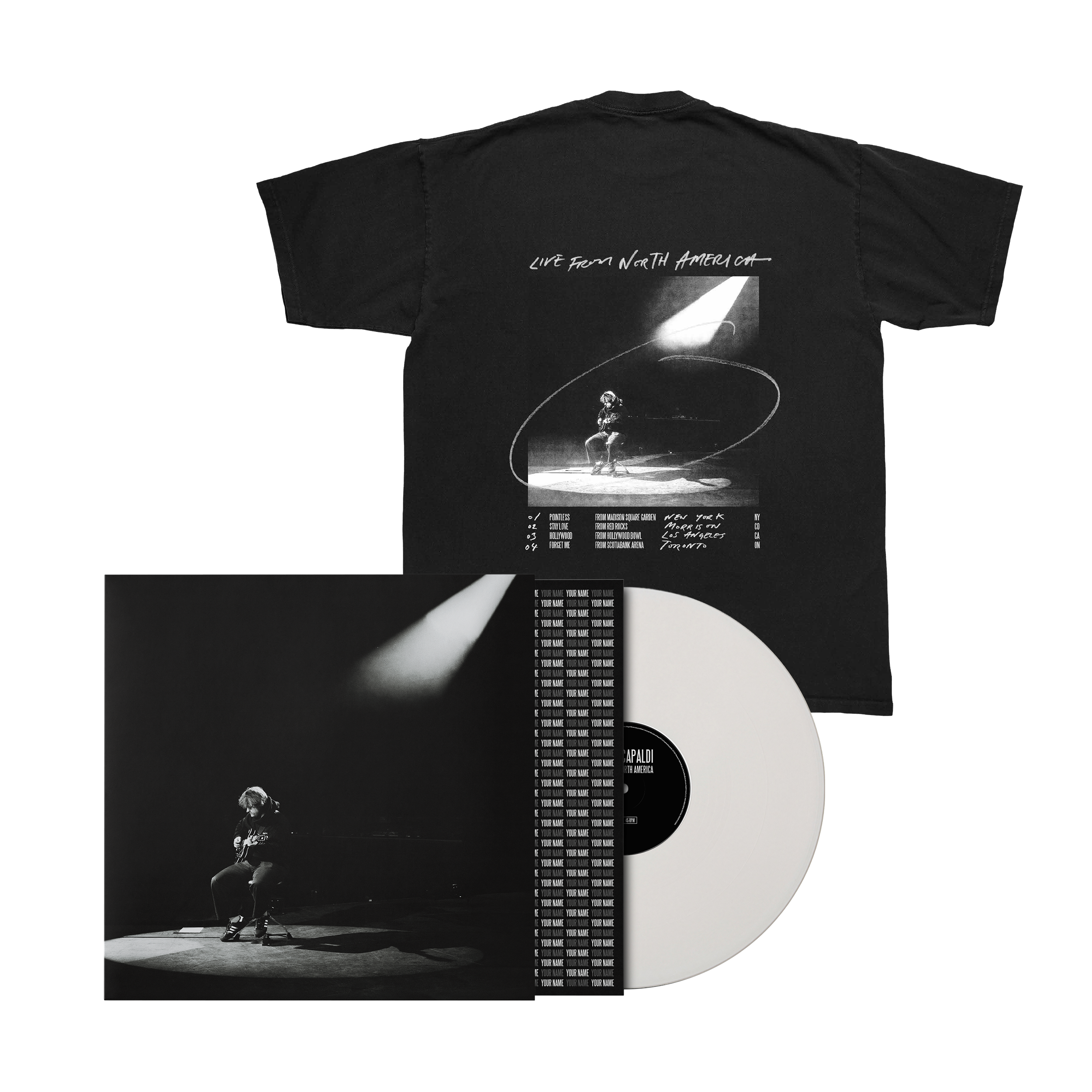 Lewis Capaldi Live From North America Vinyl + T-Shirt 446015