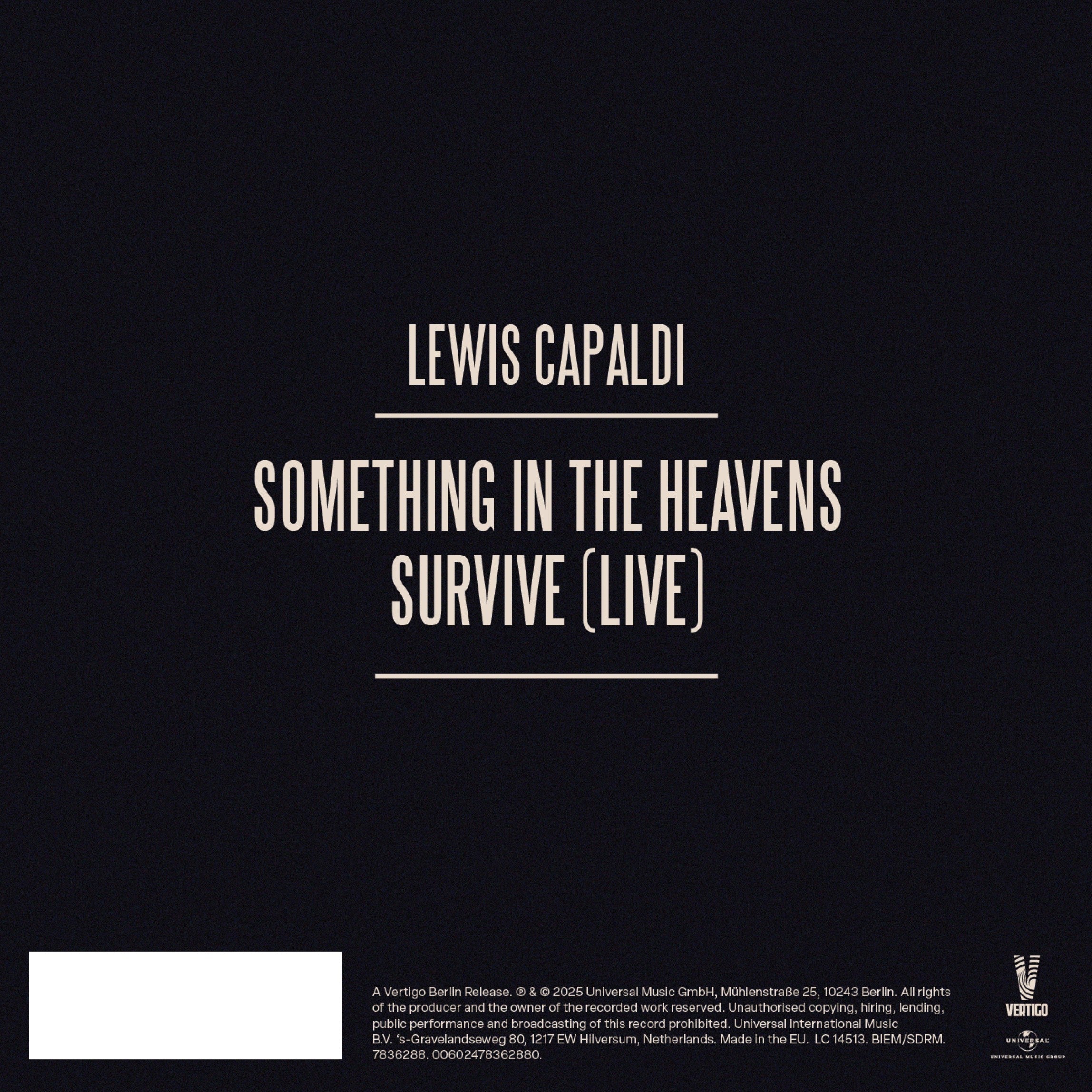 Lewis Capaldi Something In The Heavens (Original CD) 417878